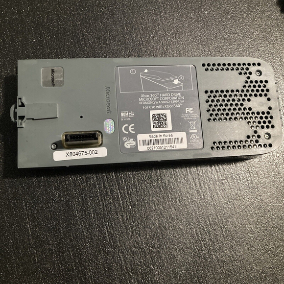 OEM Official Microsoft Xbox 360 Hard Drive HDD X804675-003 20GB External Genuine - Picture 2 of 3
